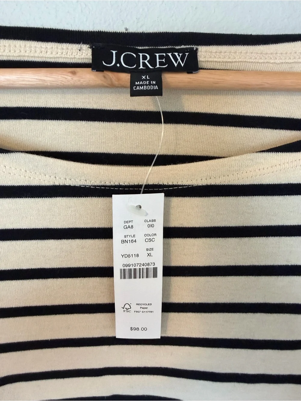 J. Crew Long Sleeve with Feather Cuffs